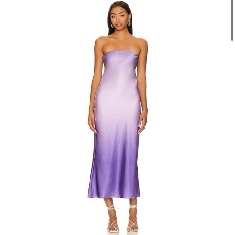 SNDYS Purple Ombre Midi Dress